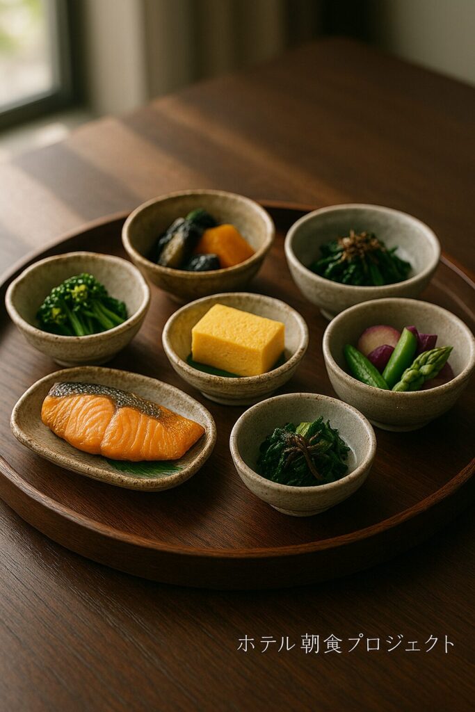 朝食和食バイキング画像